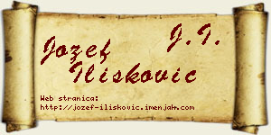 Jožef Ilišković vizit kartica